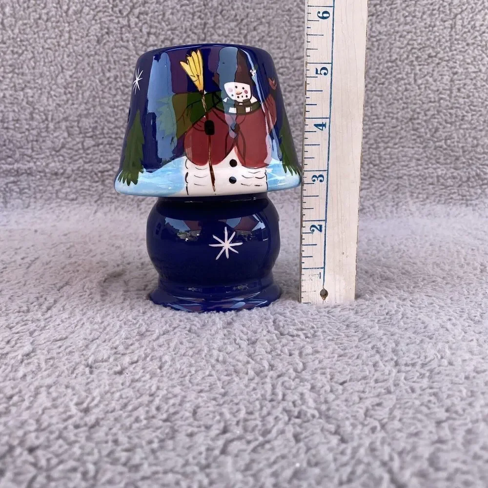 Scott’s Collectibles Snowy Night Votive Lamp Candle Holder Gift #6481